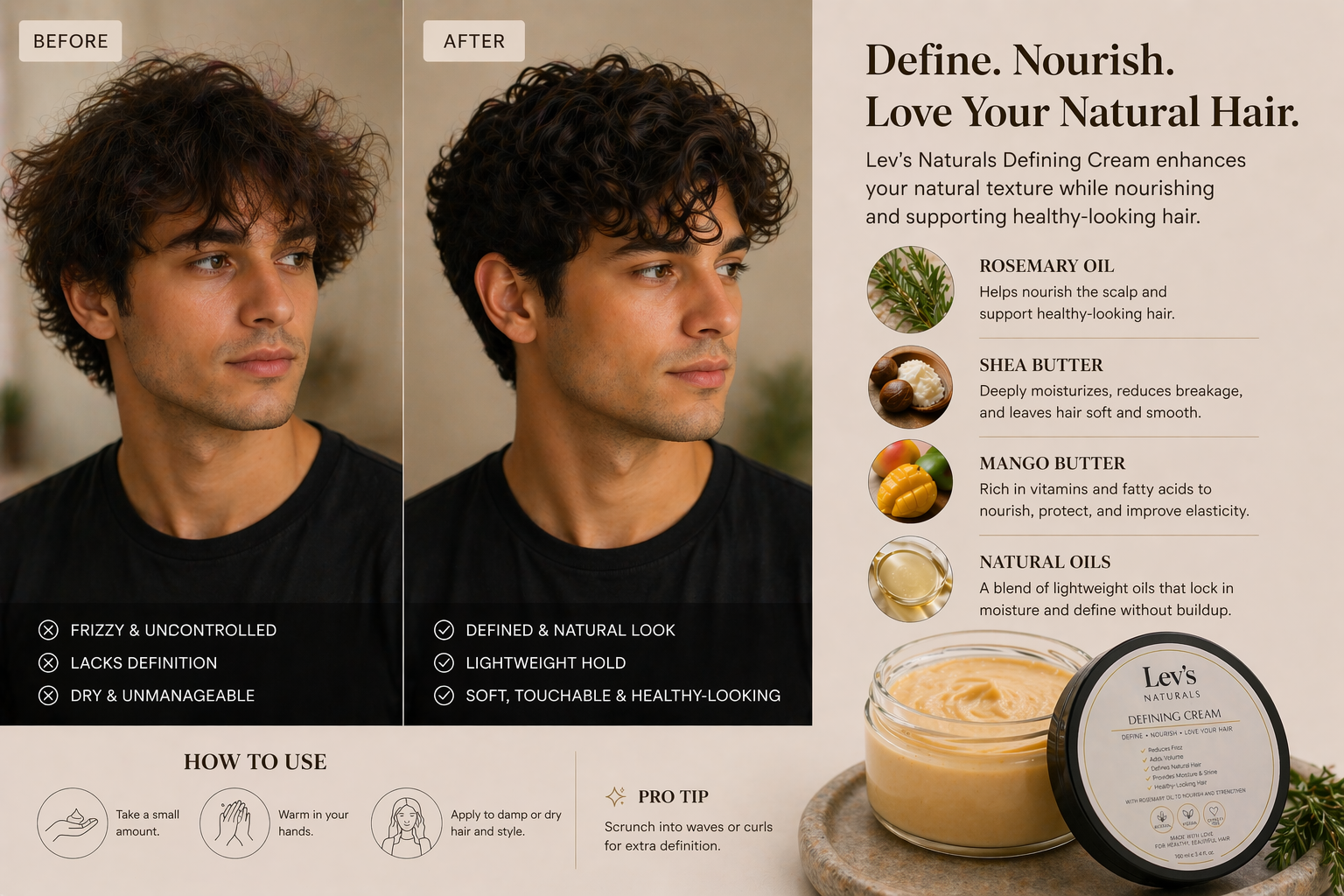Lev´s Natural Defining Cream